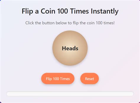 flip a coin 100 times|Flip 100 coins .